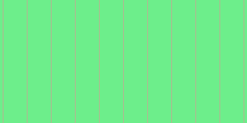 #6dee8b, #caa393 vertical lines, two pixels wide, seventy-six pixels apart