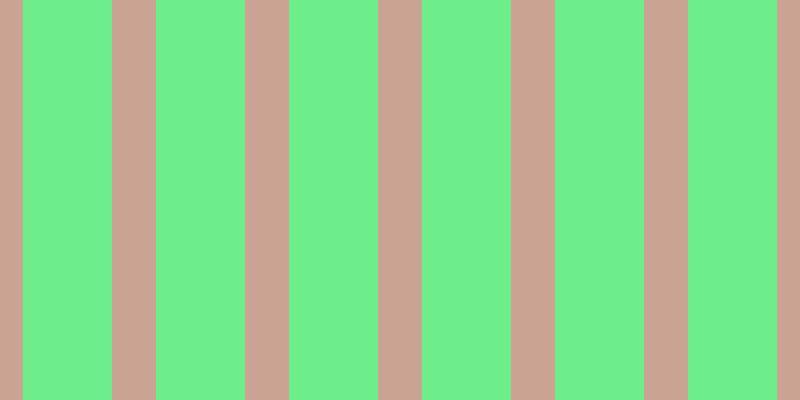 #6dee8b, #caa393 vertical lines, forty-four pixels wide, eighty-nine pixels apart
