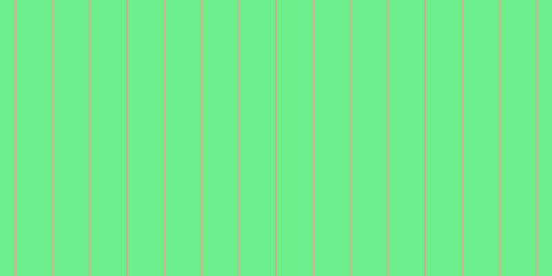 #6dee8b, #eba393 vertical lines, two pixels wide, fifty-two pixels apart