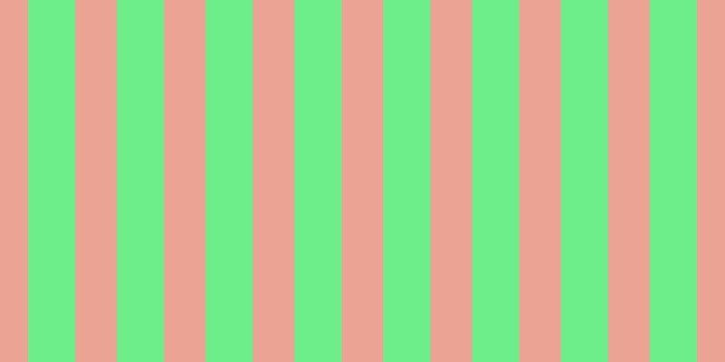 #6dee8b, #eba393 vertical lines, forty-six pixels wide, fifty-two pixels apart