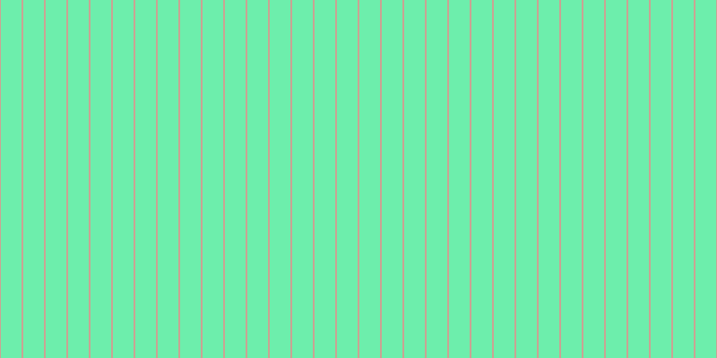 #6deeac, #caa393 vertical lines, two pixels wide, twenty-three pixels apart