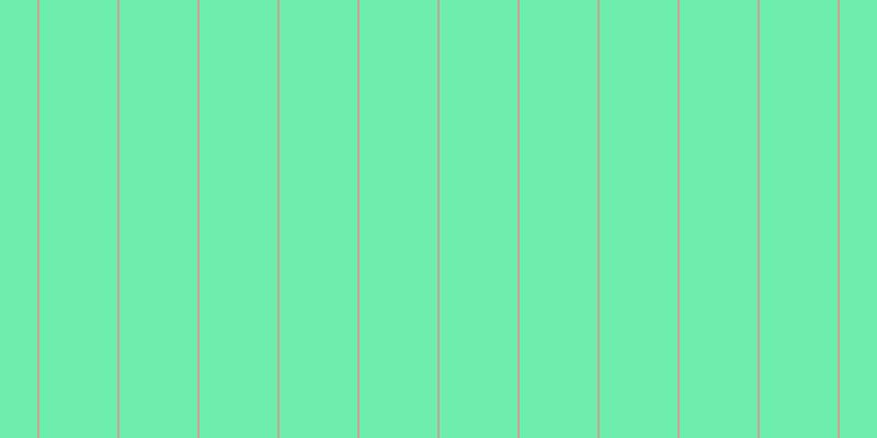 #6deeac, #caa393 vertical lines, two pixels wide, seventy-one pixels apart