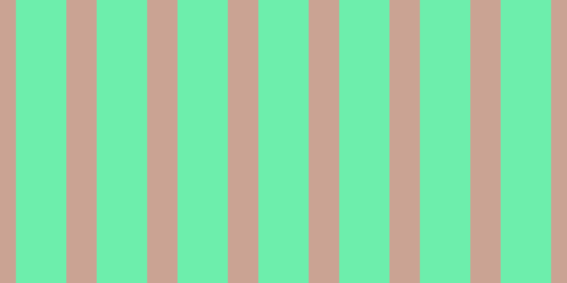#6deeac, #caa393 vertical lines, forty-three pixels wide, seventy-one pixels apart
