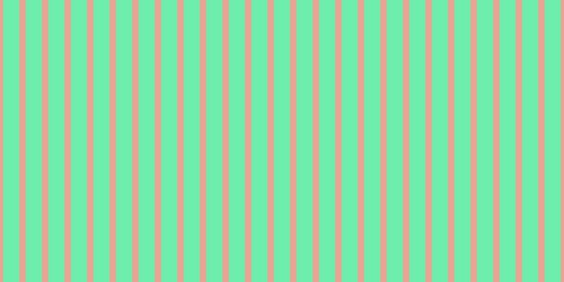 #6deeac, #eba393 vertical lines, nine pixels wide, twenty-three pixels apart