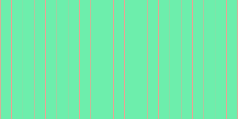 #6deeac, #eba393 vertical lines, two pixels wide, thirty-six pixels apart