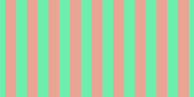 #6deeac, #eba393 vertical lines, forty-five pixels wide, forty-four pixels apart