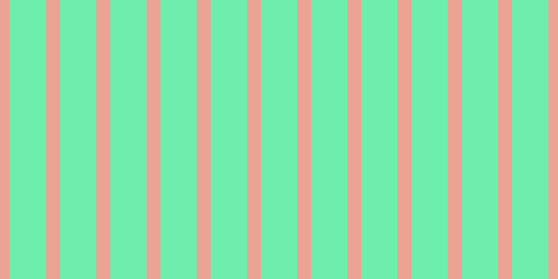 #6deeac, #eba393 vertical lines, twenty pixels wide, fifty-two pixels apart
