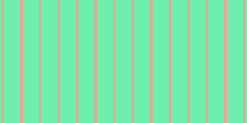#6deeac, #eba393 vertical lines, eight pixels wide, fifty-two pixels apart