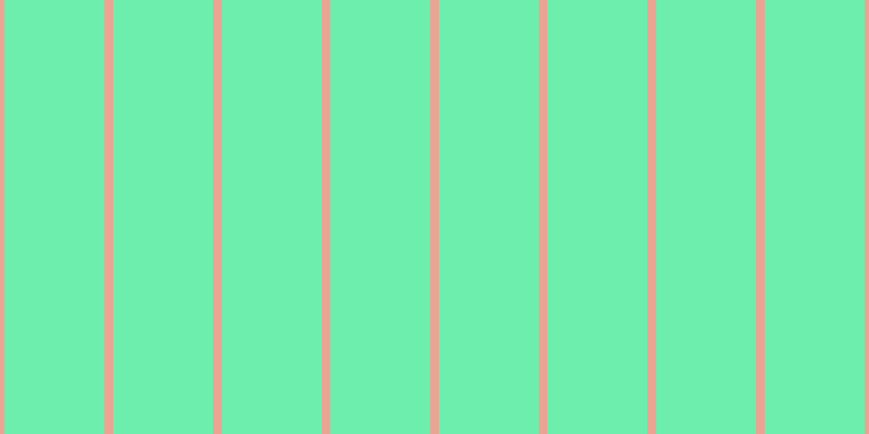 #6deeac, #eba393 vertical lines, eight pixels wide, ninety-two pixels apart