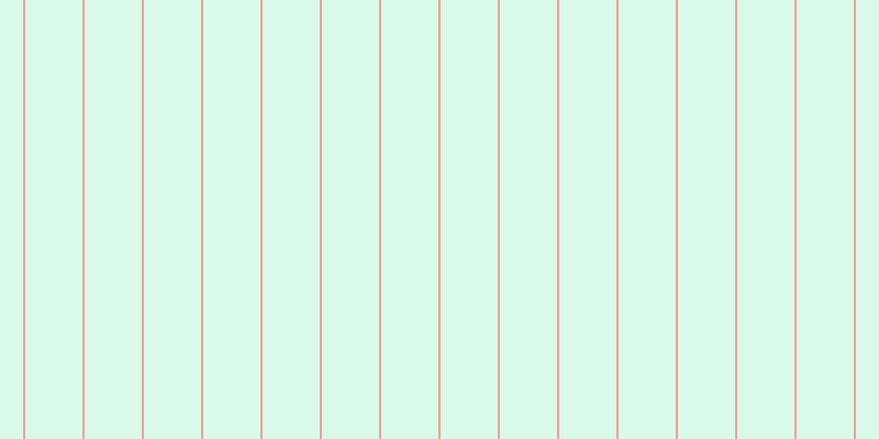#6deeac (25%), #eba393 vertical lines, two pixels wide, fifty-two pixels apart