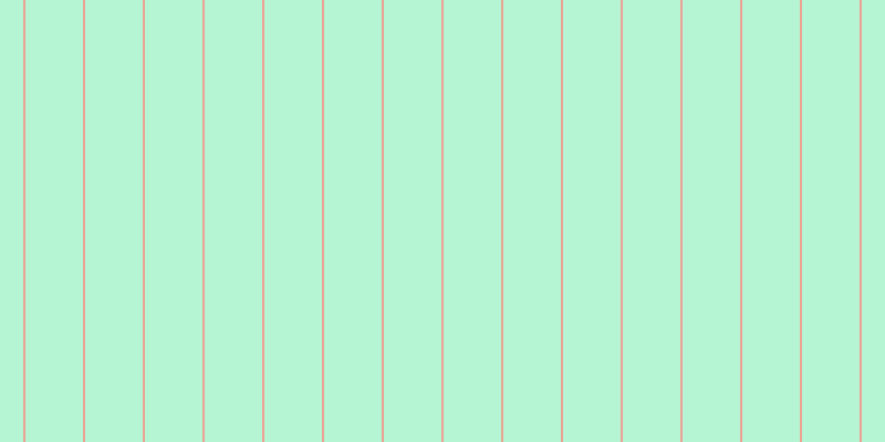 #6deeac (50%), #eba393 vertical lines, two pixels wide, fifty-two pixels apart