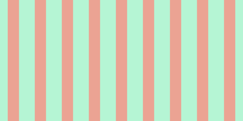 #6deeac (50%), #eba393 vertical lines, thirty-seven pixels wide, fifty-two pixels apart