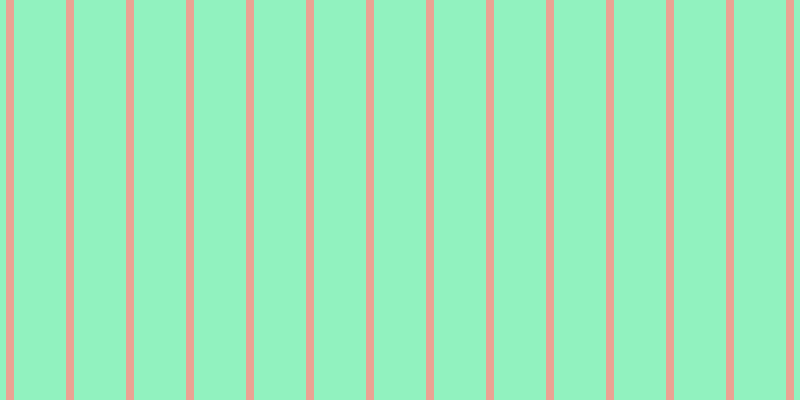 #6deeac (75%), #eba393 vertical lines, eight pixels wide, fifty-two pixels apart