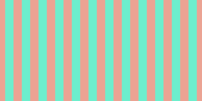 #6deecd, #eba393 vertical lines, thirty-three pixels wide, thirty-three pixels apart