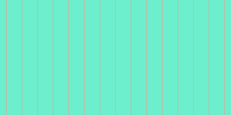 #6deecd, #eba393 vertical lines, two pixels wide, fifty-two pixels apart
