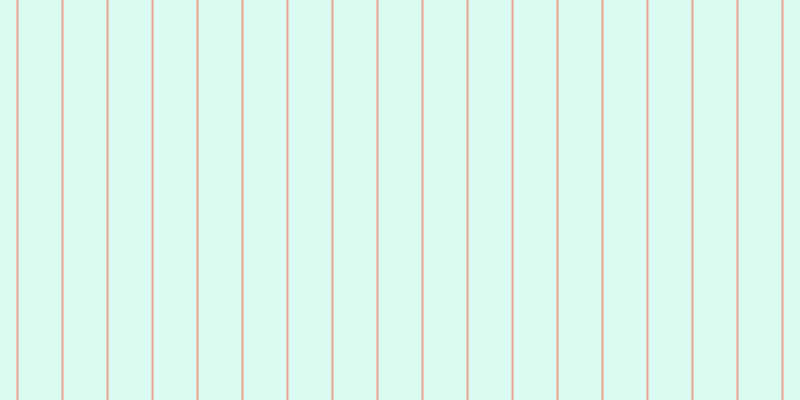 #6deecd (25%), #eba393 vertical lines, two pixels wide, forty-three pixels apart