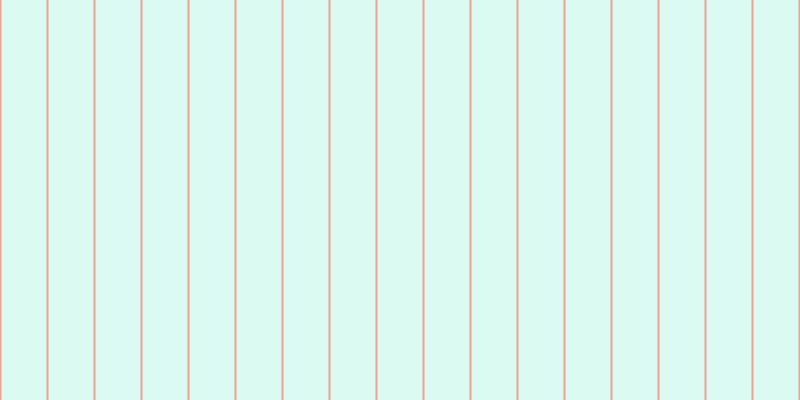 #6deecd (25%), #eba393 vertical lines, two pixels wide, forty-five pixels apart
