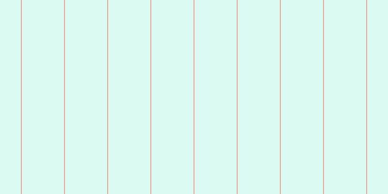 #6deecd (25%), #eba393 vertical lines, two pixels wide, eighty-seven pixels apart