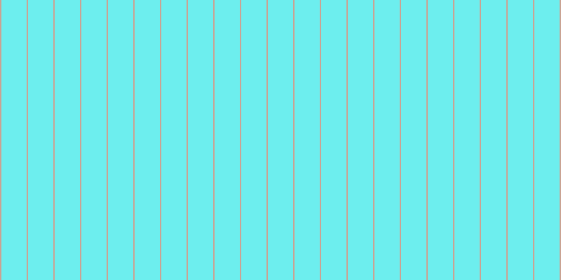 #6deeee, #caa393 vertical lines, two pixels wide, thirty-six pixels apart