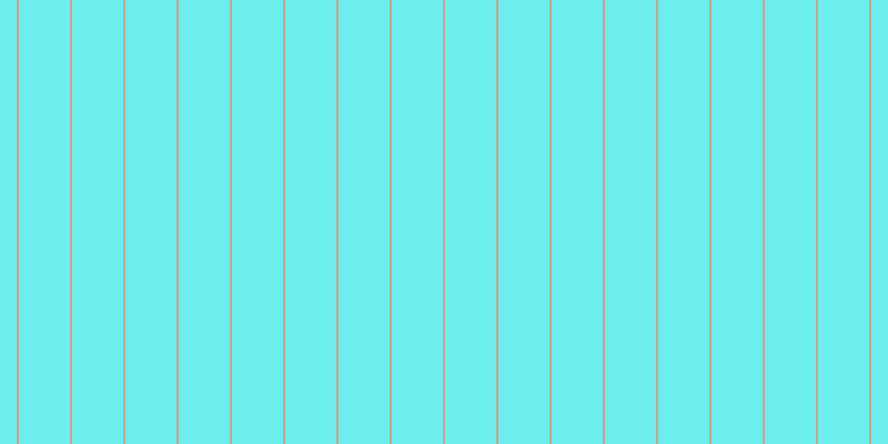 #6deeee, #caa393 vertical lines, two pixels wide, forty-six pixels apart
