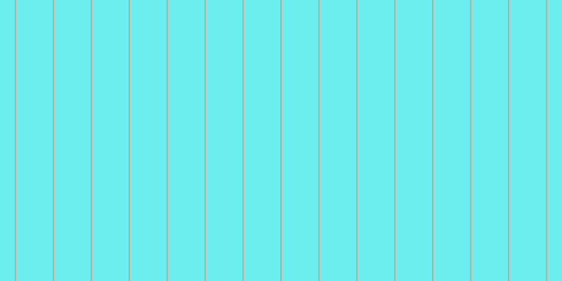 #6deeee, #caa393 vertical lines, two pixels wide, fifty-two pixels apart