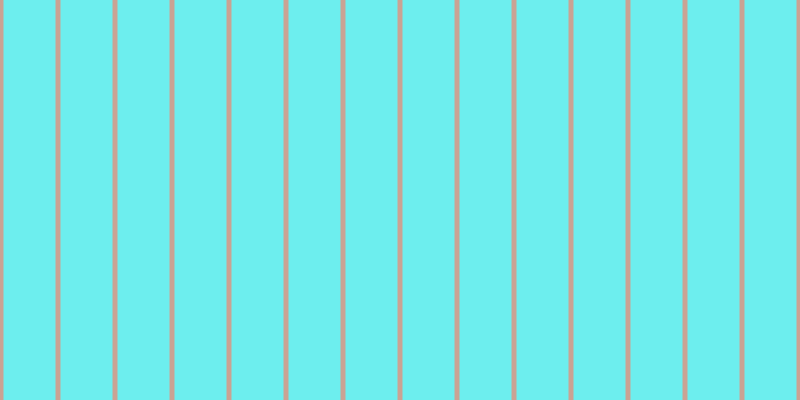 #6deeee, #caa393 vertical lines, five pixels wide, fifty-two pixels apart