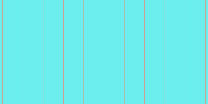 #6deeee, #caa393 vertical lines, two pixels wide, seventy-six pixels apart