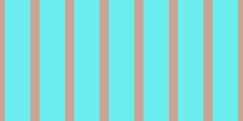 #6deeee, #caa393 vertical lines, thirty pixels wide, eighty-four pixels apart
