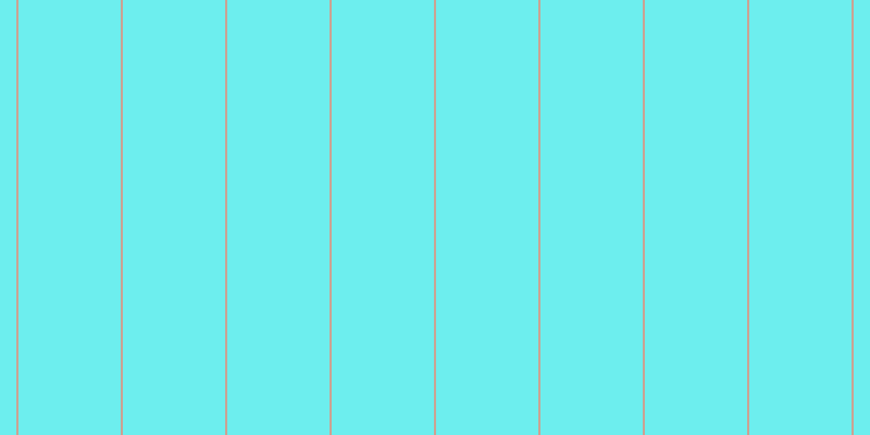 #6deeee, #caa393 vertical lines, two pixels wide, ninety-four pixels apart