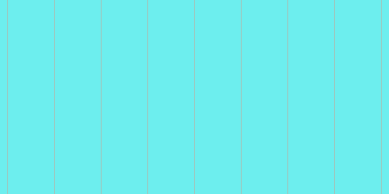 #6deeee, #caa393 vertical lines, one pixels wide, ninety-five pixels apart