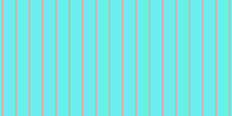 #6deeee, #eba393 vertical lines, five pixels wide, forty-one pixels apart