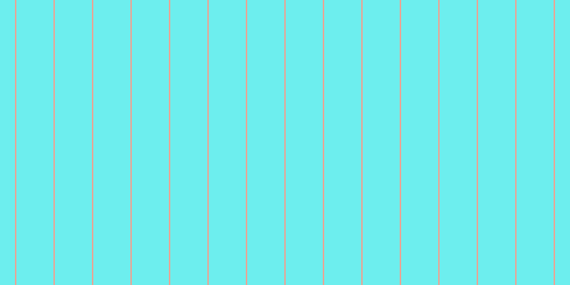 #6deeee, #eba393 vertical lines, two pixels wide, fifty-two pixels apart