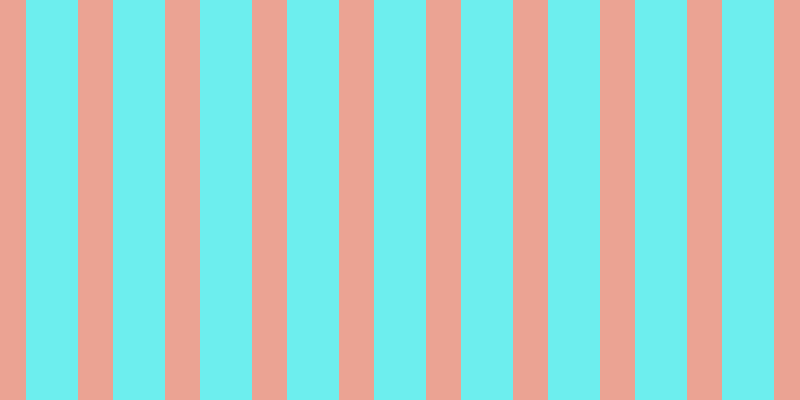#6deeee, #eba393 vertical lines, thirty-five pixels wide, fifty-two pixels apart