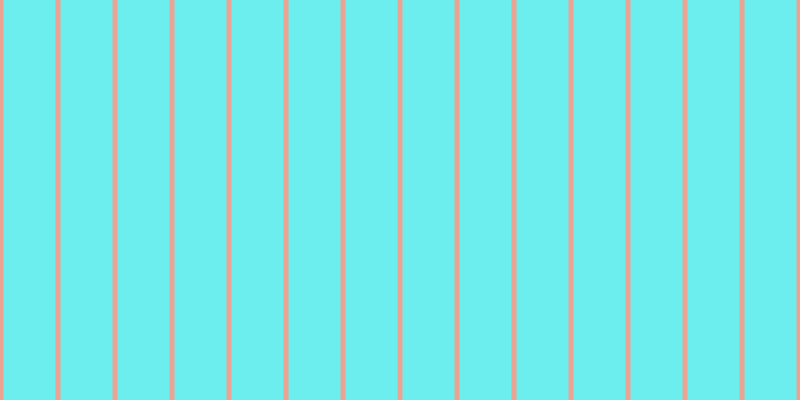 #6deeee, #eba393 vertical lines, five pixels wide, fifty-two pixels apart