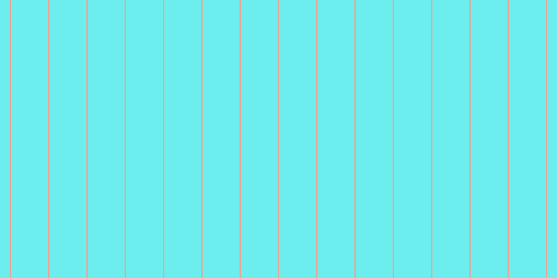 #6deeee, #eba393 vertical lines, two pixels wide, fifty-three pixels apart