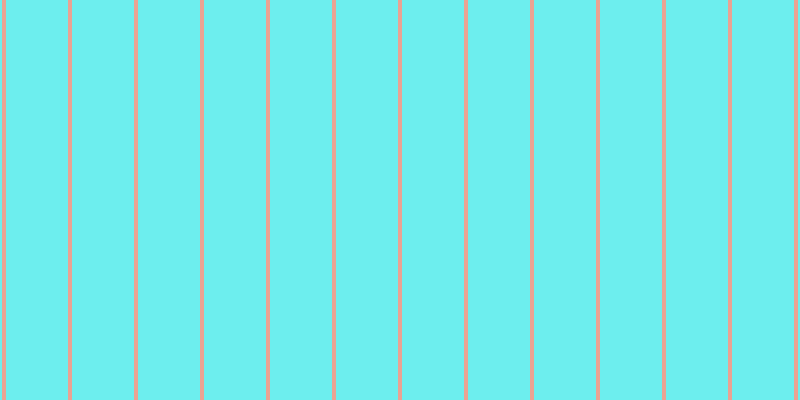 #6deeee, #eba393 vertical lines, four pixels wide, sixty-two pixels apart