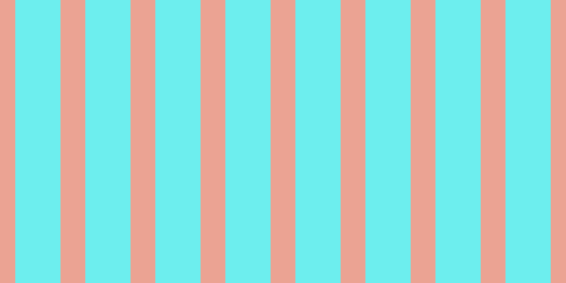#6deeee, #eba393 vertical lines, thirty-five pixels wide, sixty-four pixels apart