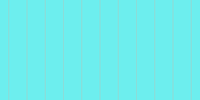 #6deeee, #eba393 vertical lines, one pixels wide, seventy-two pixels apart