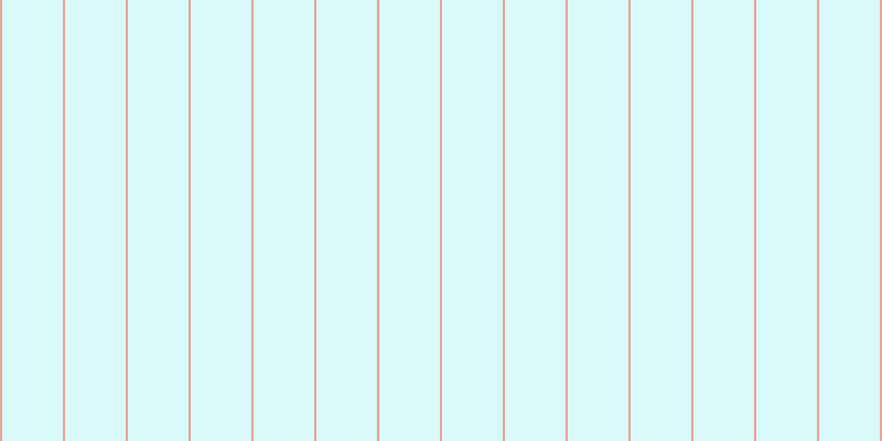 #6deeee (25%), #eba393 vertical lines, two pixels wide, fifty-five pixels apart