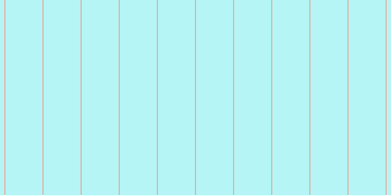 #6deeee (50%), #eba393 vertical lines, two pixels wide, seventy-six pixels apart