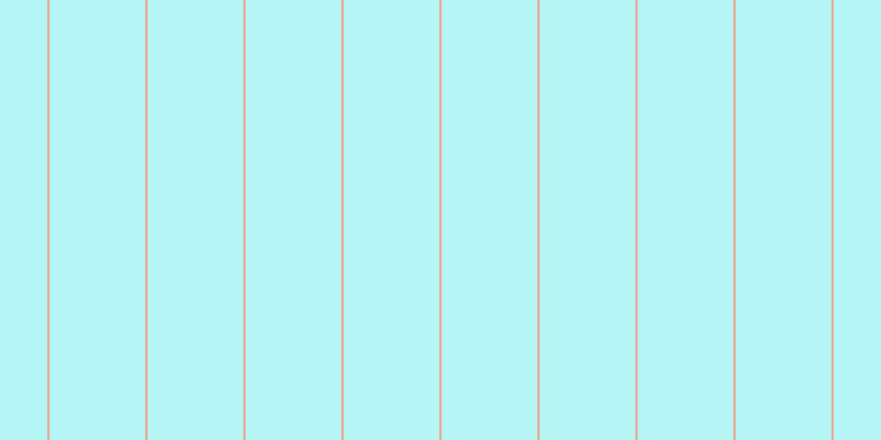 #6deeee (50%), #eba393 vertical lines, two pixels wide, eighty-seven pixels apart