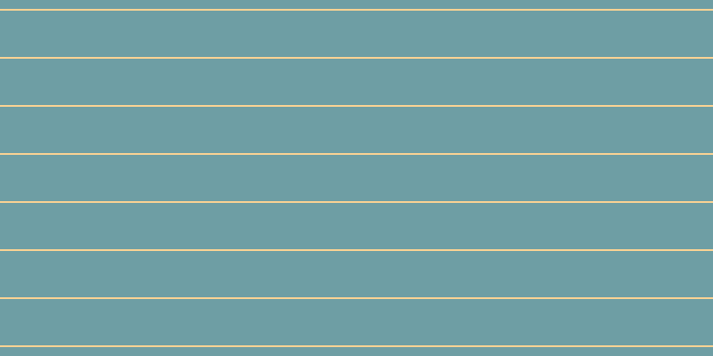 #6e9ea4, #fcd393 horizontal lines, two pixels wide, fifty-two pixels apart