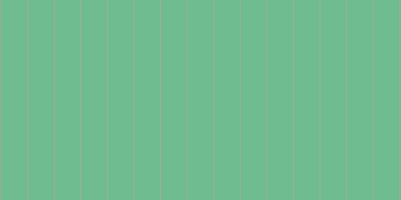 #6ebc8f, #caa393 vertical lines, one pixels wide, fifty-two pixels apart