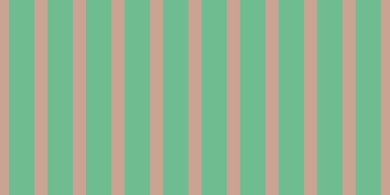#6ebc8f, #caa393 vertical lines, twenty-seven pixels wide, fifty-two pixels apart