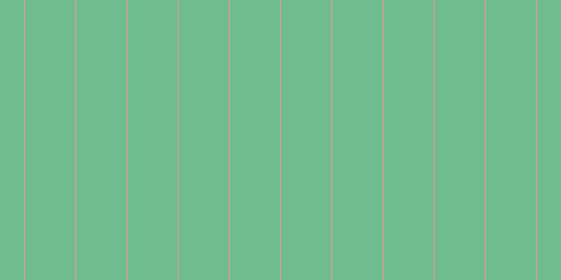 #6ebc8f, #caa393 vertical lines, two pixels wide, seventy-one pixels apart