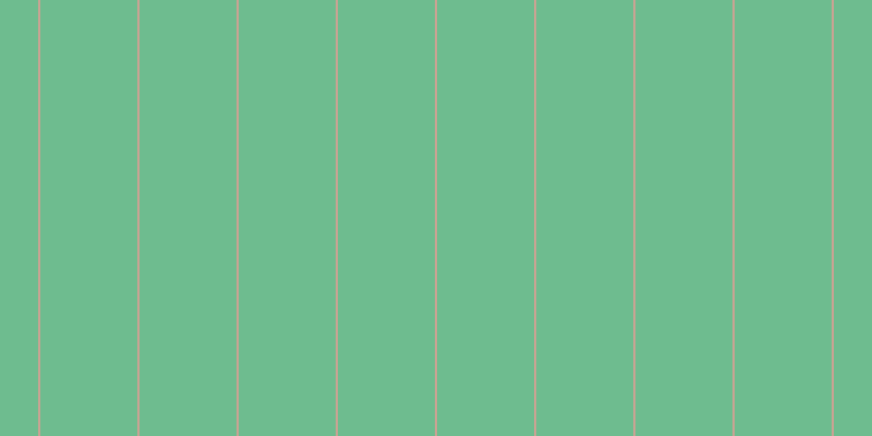 #6ebc8f, #caa393 vertical lines, two pixels wide, eighty-nine pixels apart