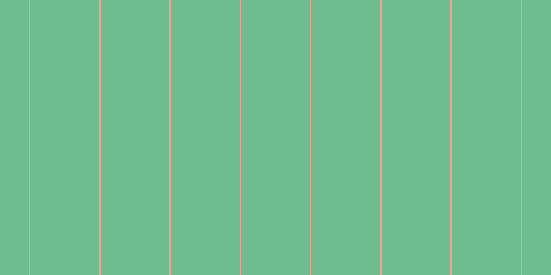 #6ebc8f, #eba393 vertical lines, two pixels wide, one hundred pixels apart