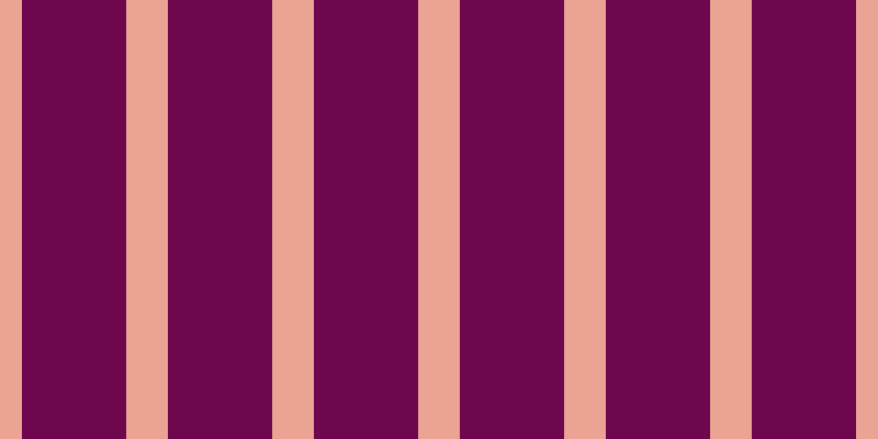 #6f074e, #eba393 vertical lines, thirty-eight pixels wide, ninety-five pixels apart