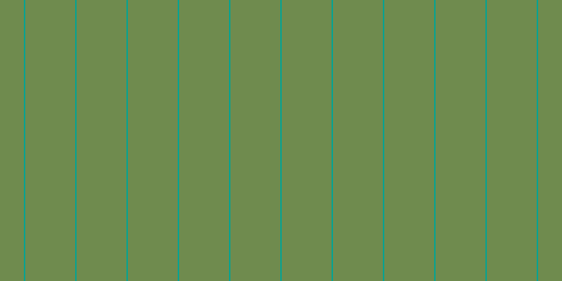 #6f8b4e, #04a393 vertical lines, two pixels wide, seventy-one pixels apart