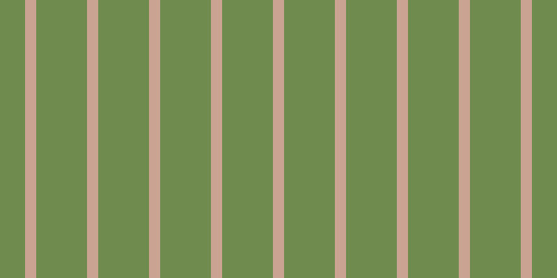#6f8b4e, #caa393 vertical lines, sixteen pixels wide, seventy-three pixels apart